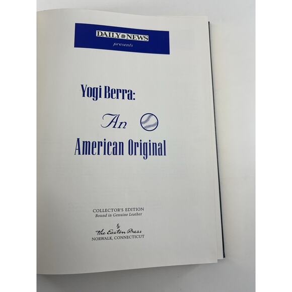 Yogi Berra 1998 Collectible An American Original Baseball Yankees Book - Picture 4 of 9